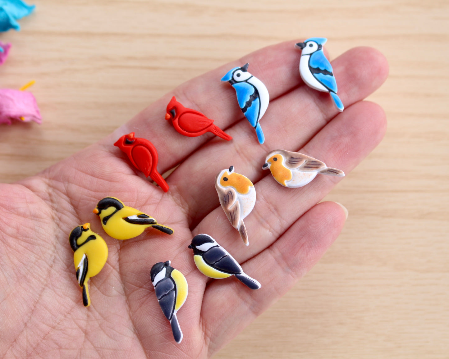 blue jay stud polymer clay cutter set