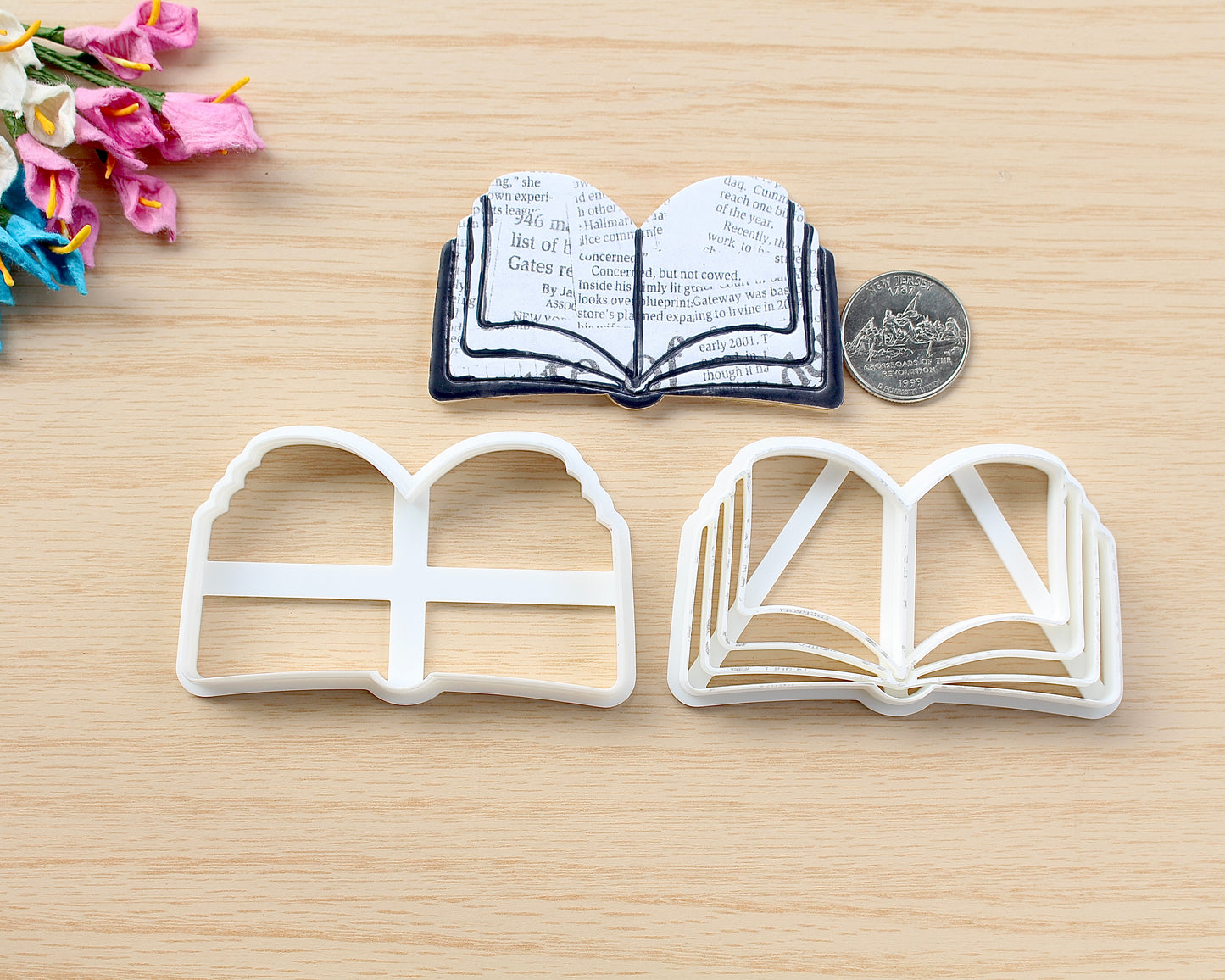 Open Book Corner Bookmark Cutter Set