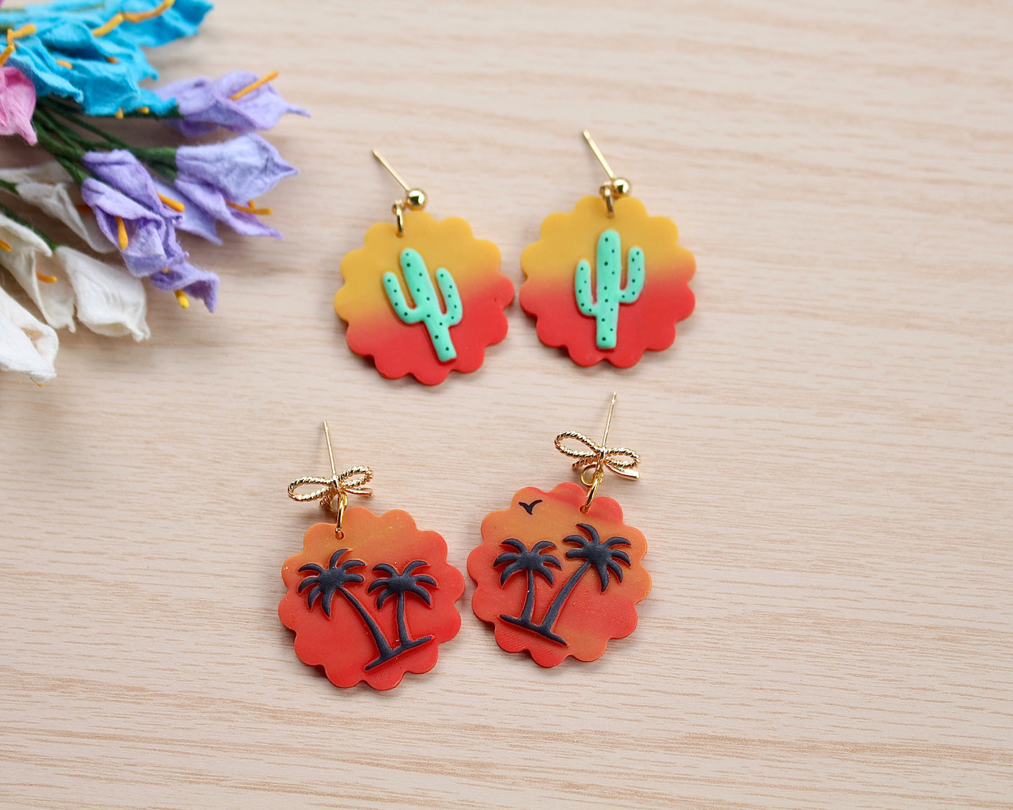 palm tree polymer clay cutter