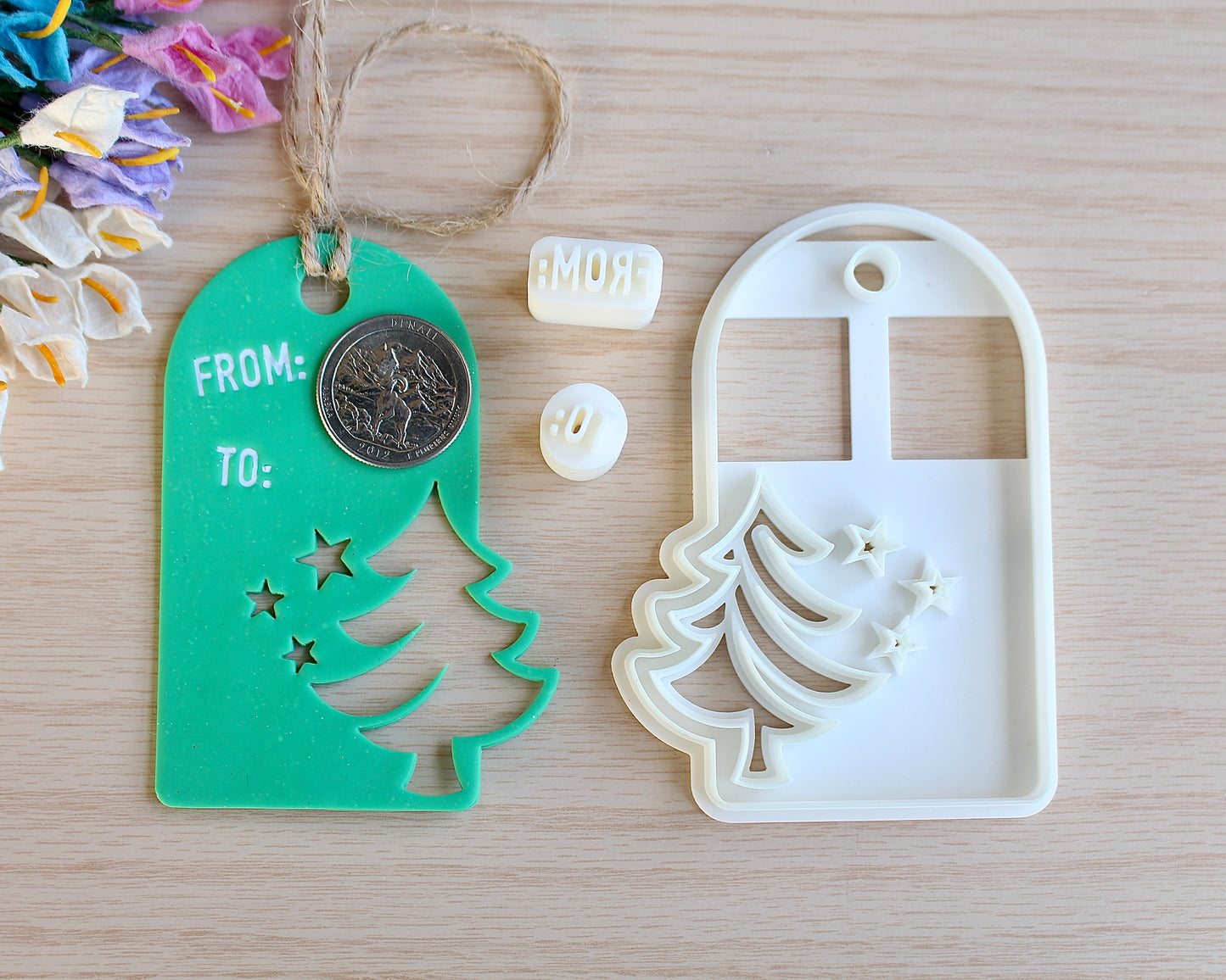 Christmas Tree Gift Tag Cutter