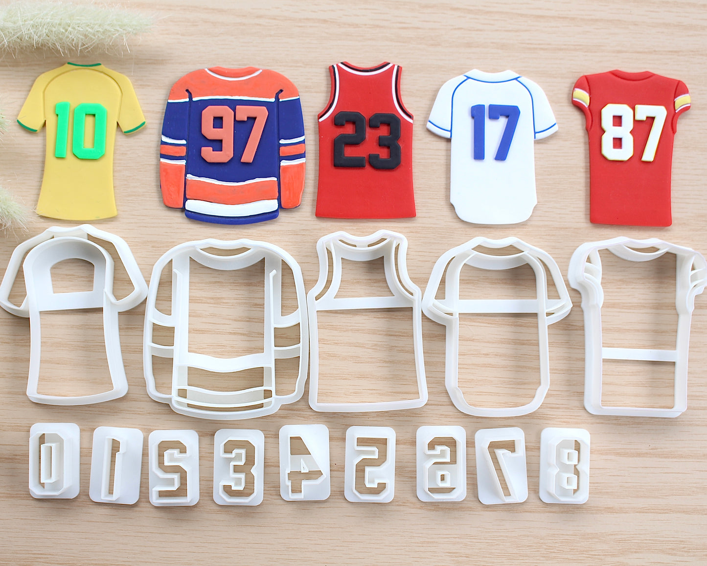 Jersey and Numbers Cutter Set