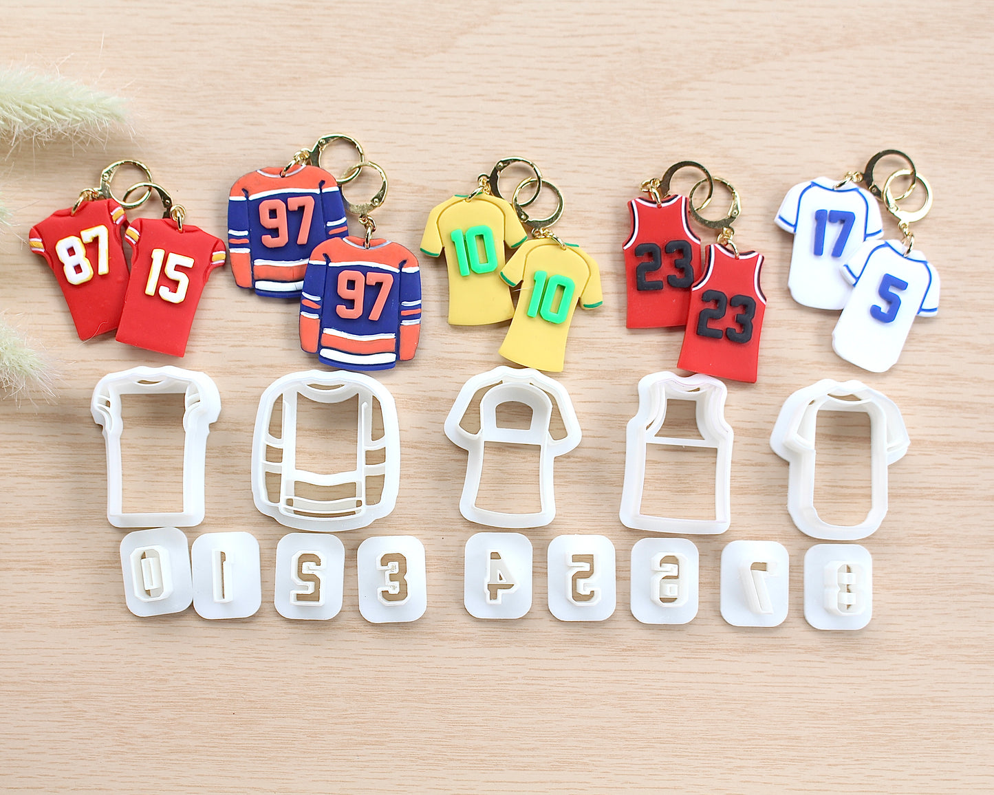 Jersey and Numbers Cutter Set