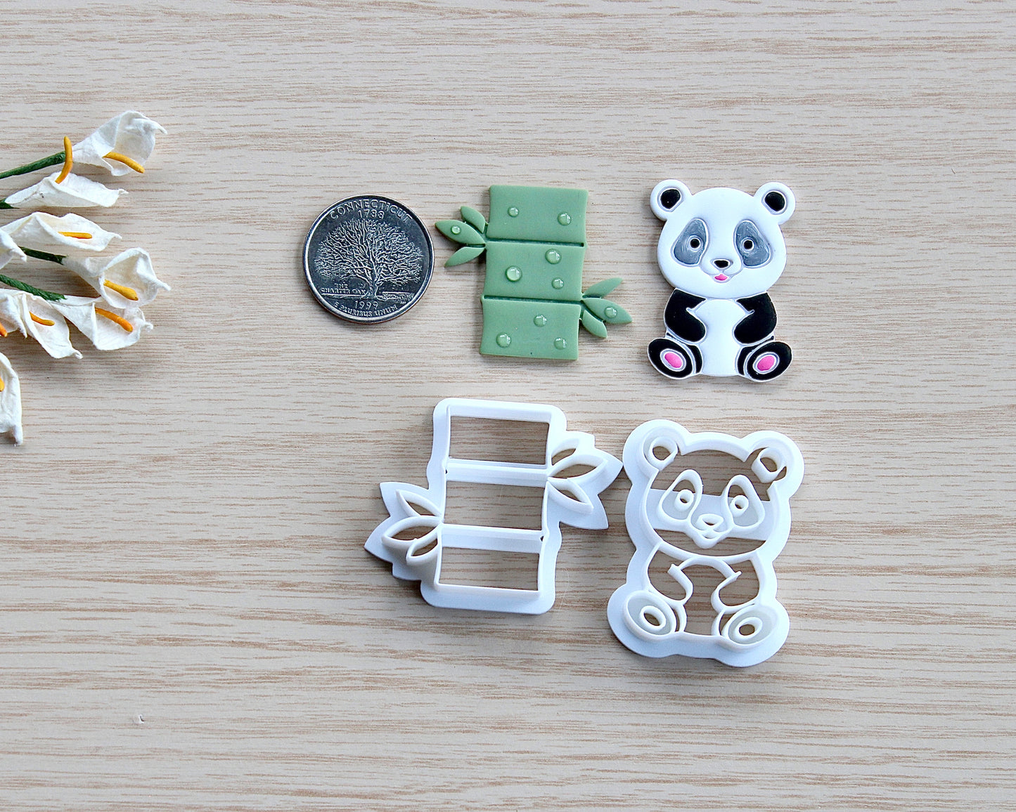 Panda and Bamboo Cutter Set