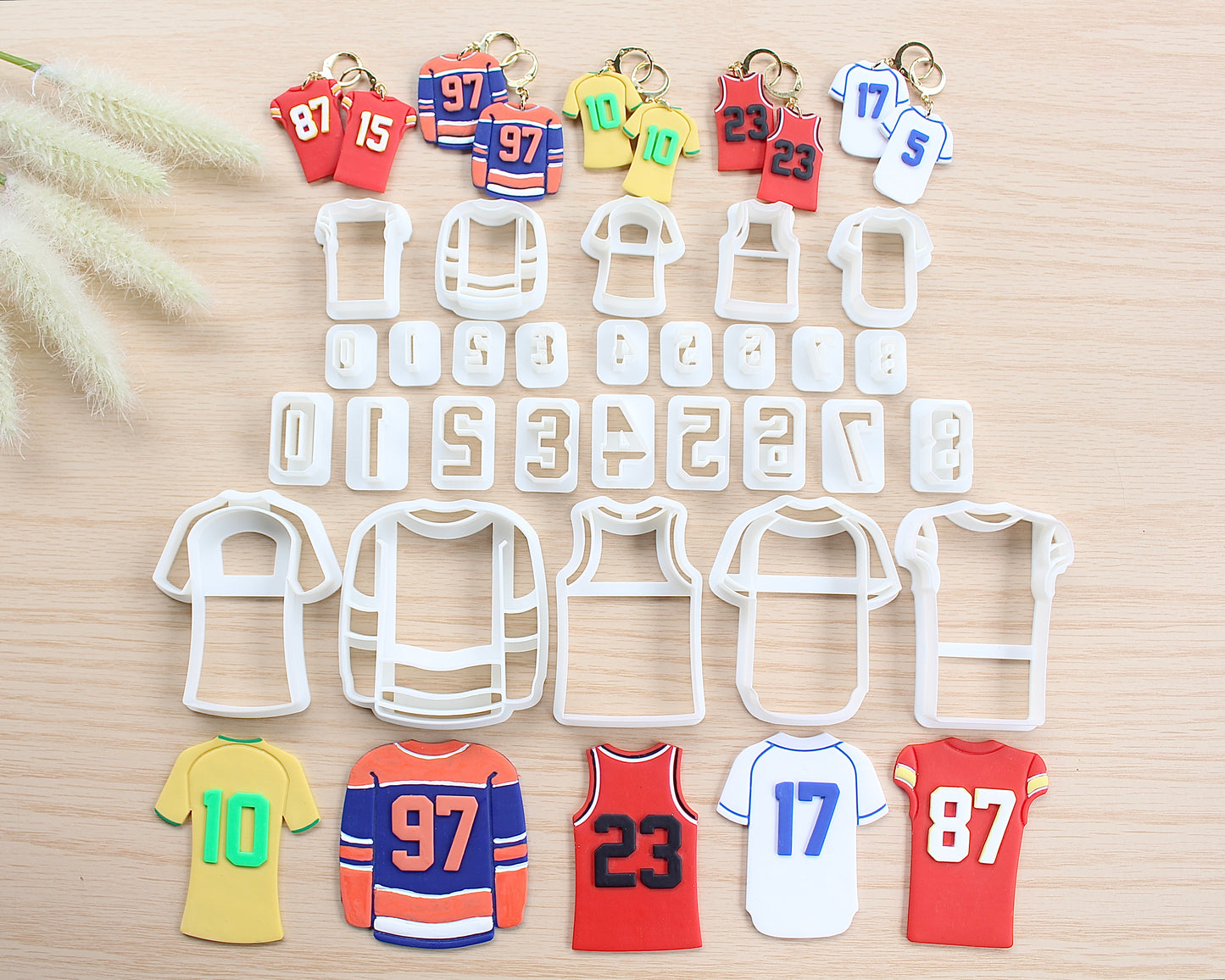 Jersey and Numbers Cutter Set