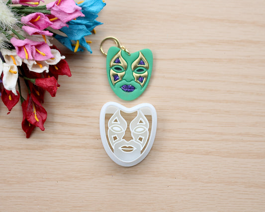 Mardi Gras Mask Polymer Clay Cutter