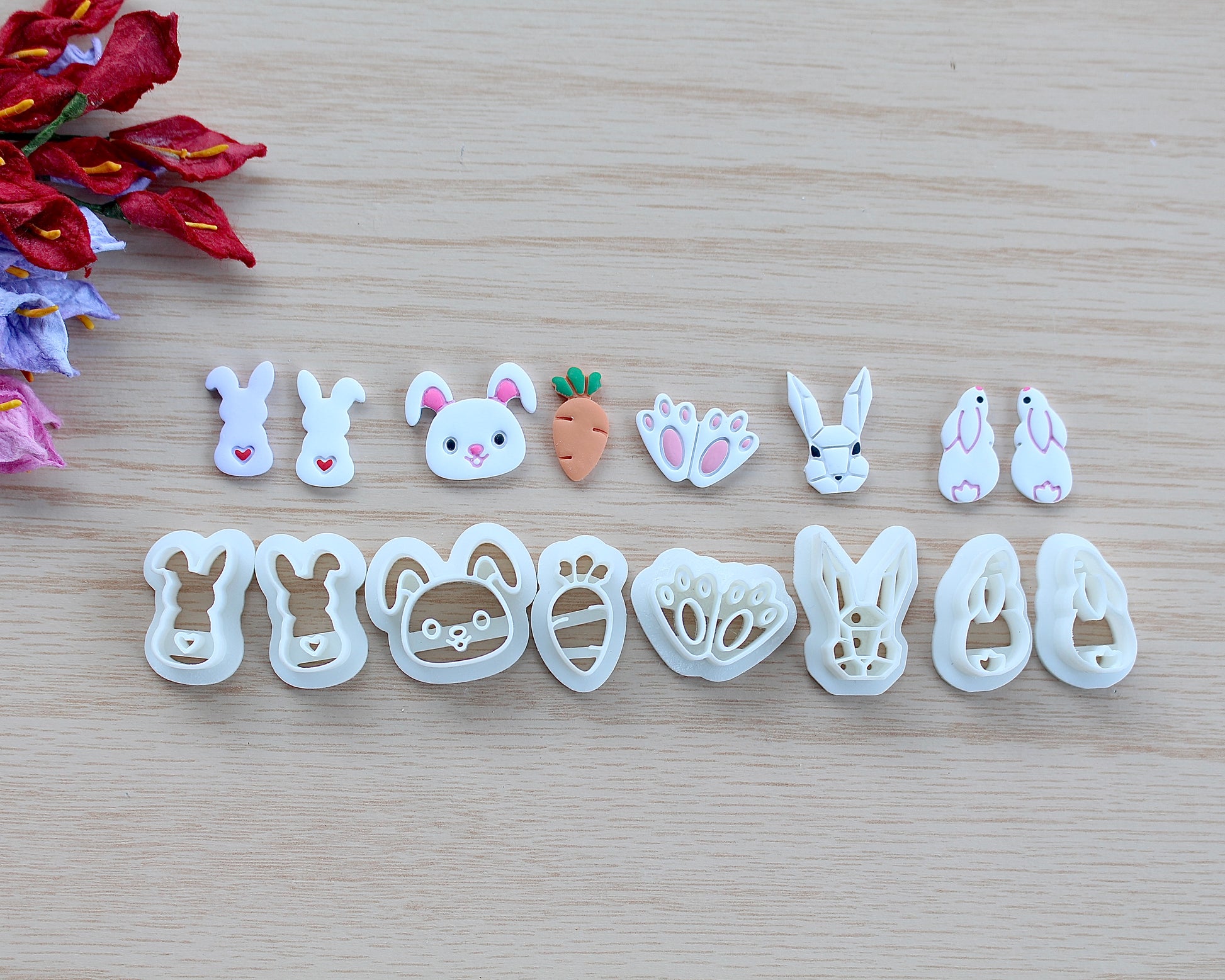 Easter Stud Polymer Clay Cutters Set