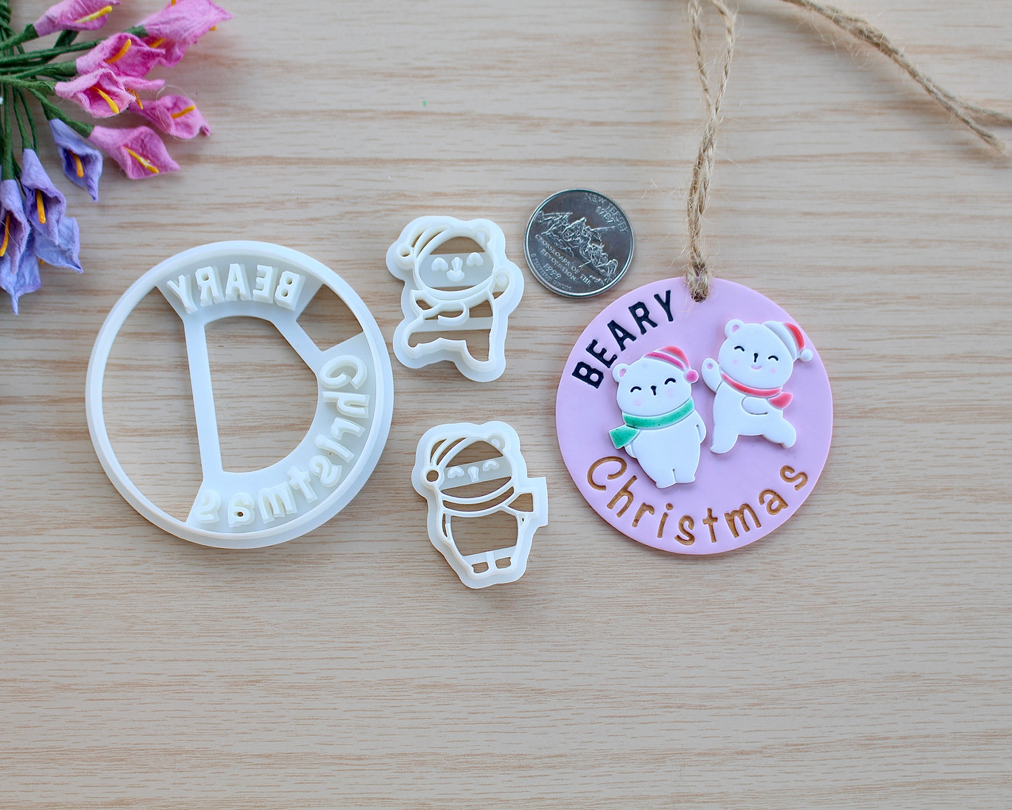 Beary Christmas Ornament Cutter Set