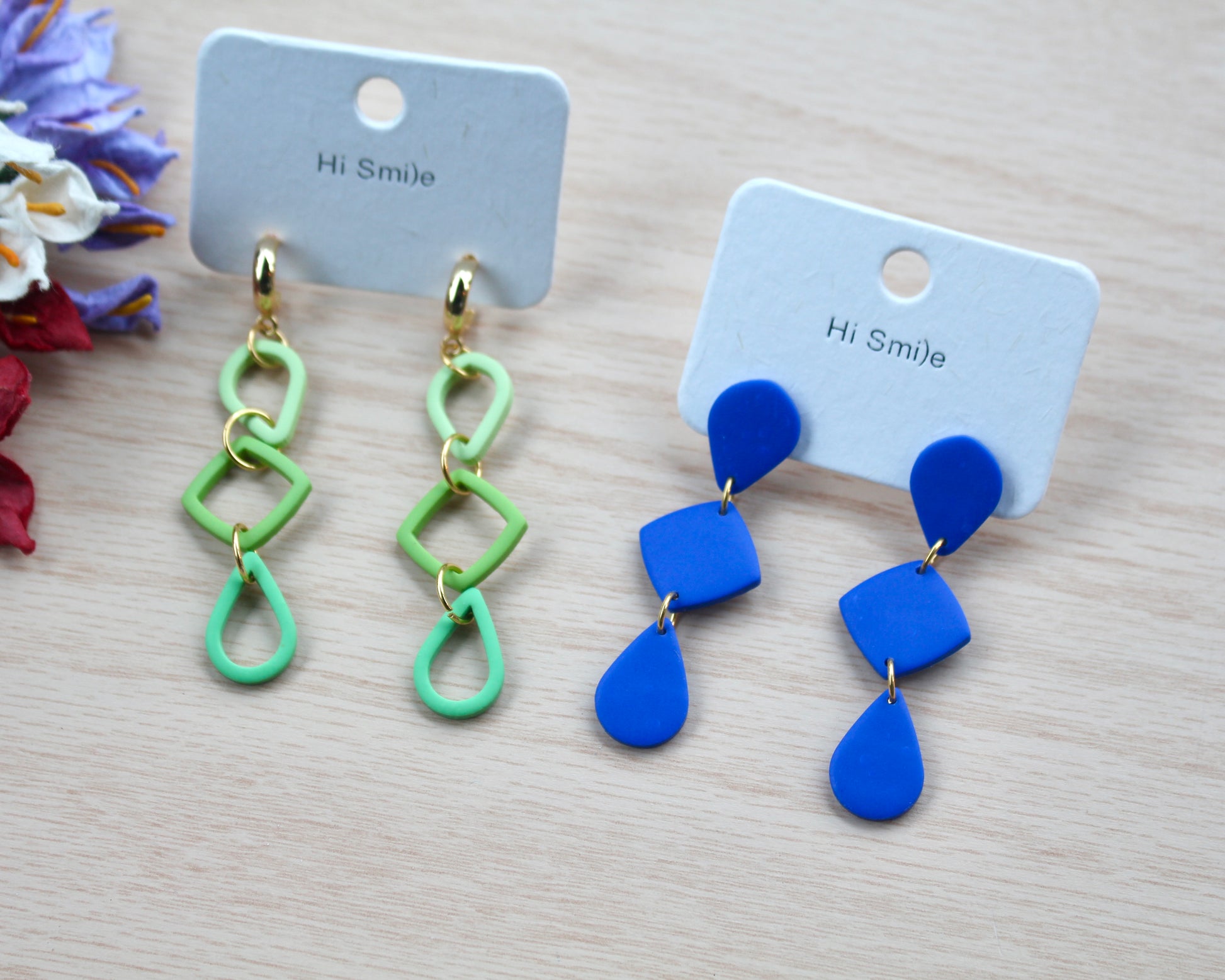 Three piece dangle earring set