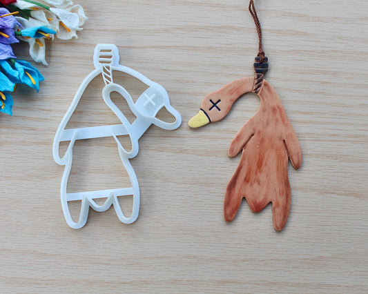 Silly Roasted Duck Bookmark Cutter | Ornament Cutter