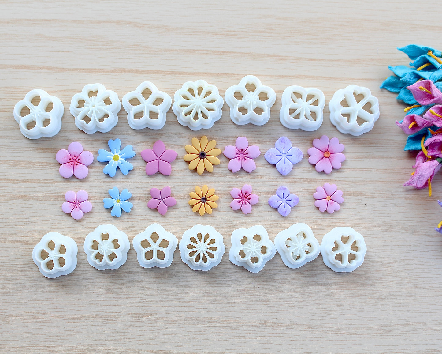 Stud Flower Polymer Clay Cutter Set