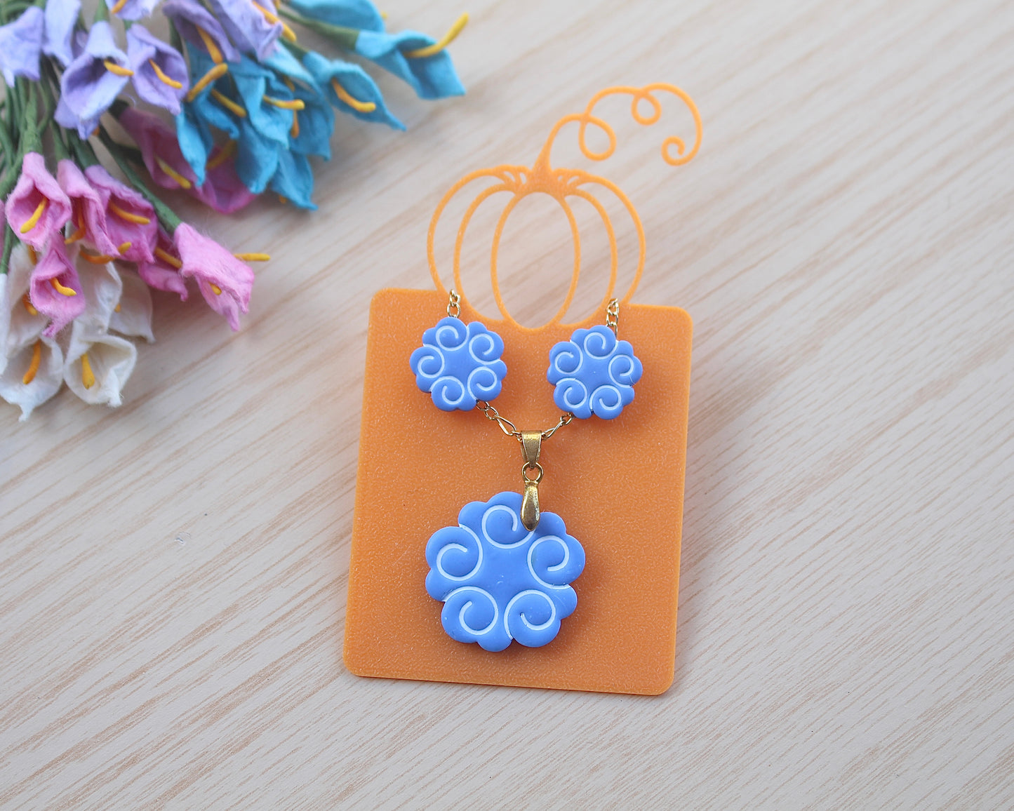 Pumpkin Earring Cards