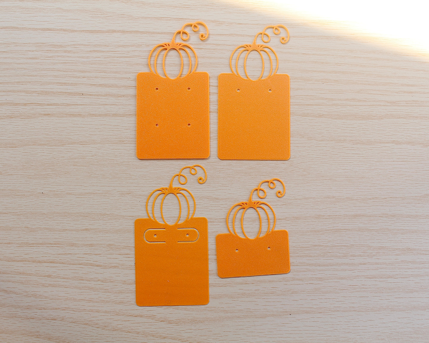 Pumpkin Earring Cards