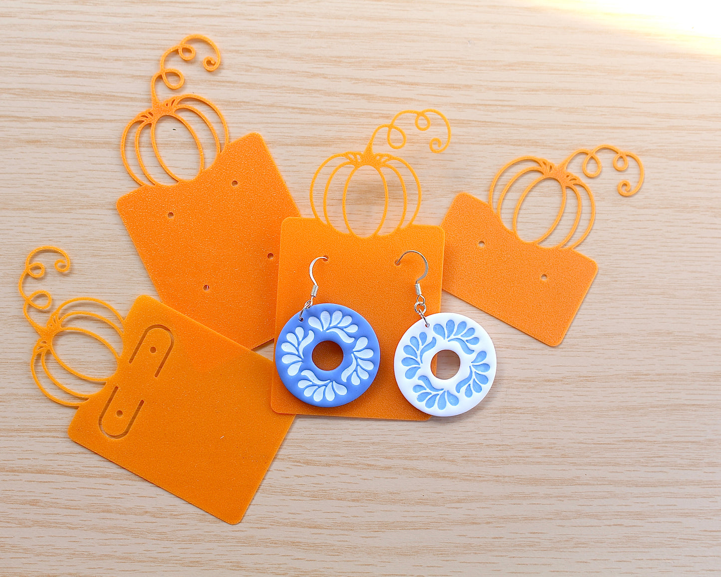 Pumpkin Earring Cards