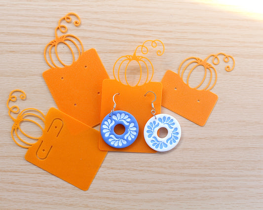 Pumpkin Earring Cards