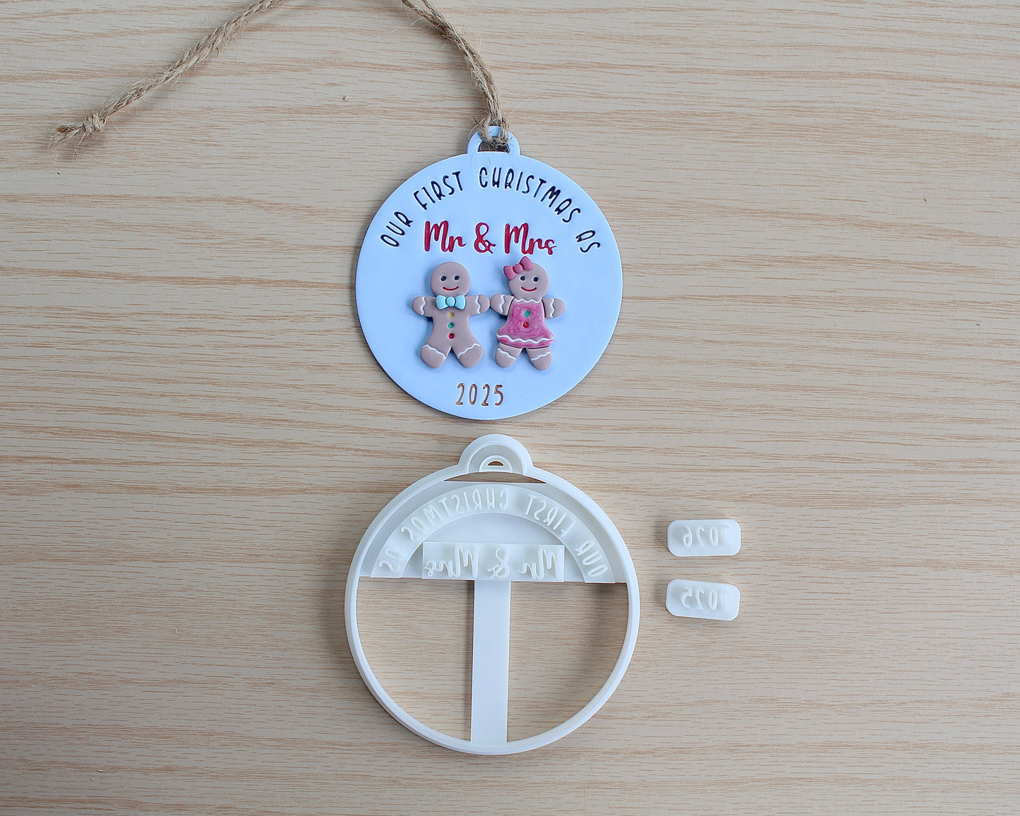 The First Christmas as Mr&Mrs Ornament Cutter