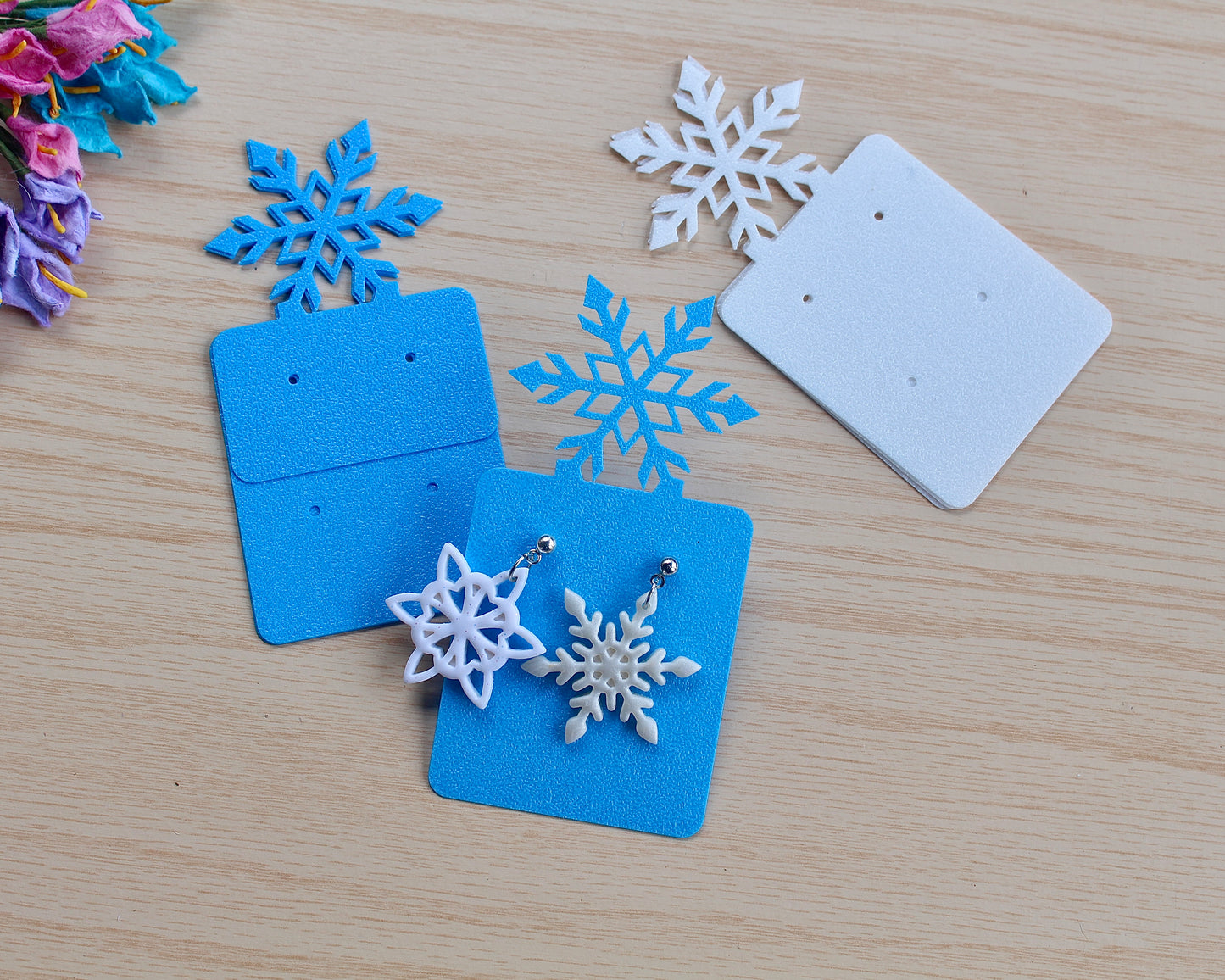 Snowflake Earring Cards