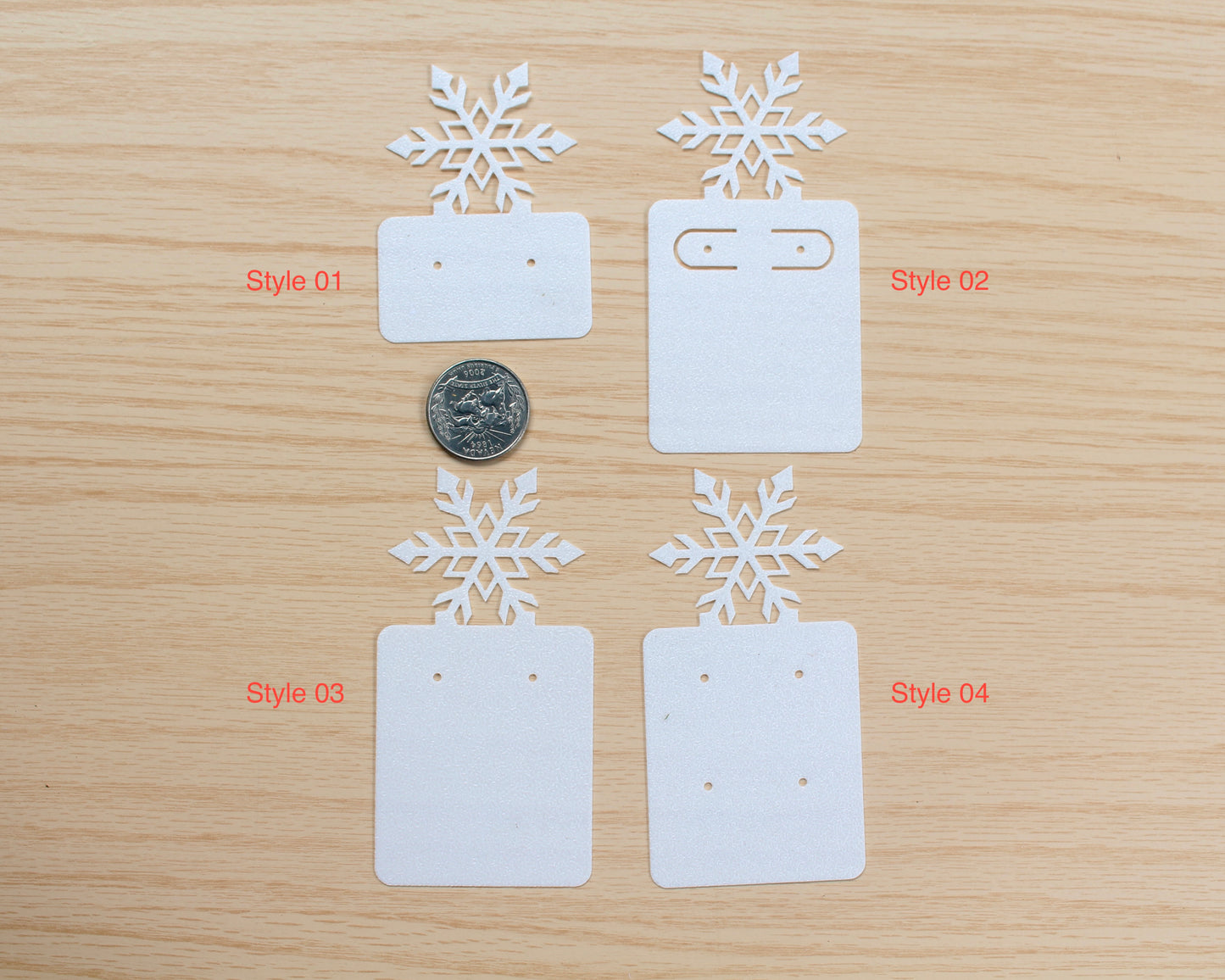 Snowflake Earring Cards