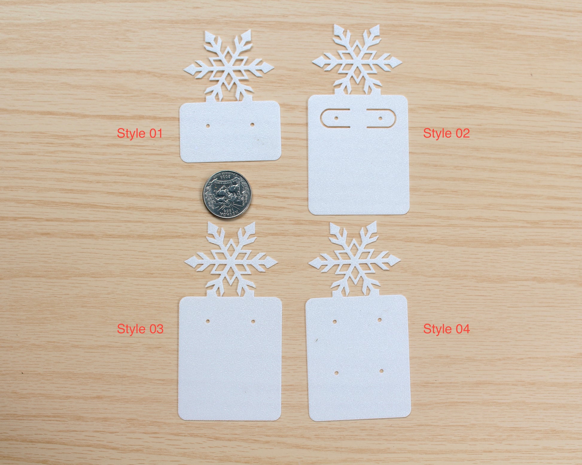 Snowflake Earring Cards