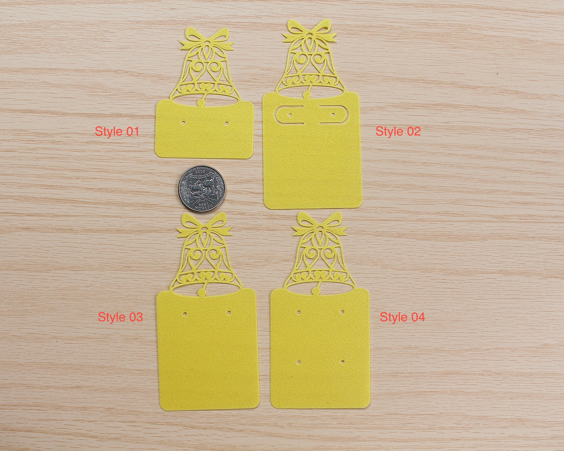 Christmas Bell Earring Cards