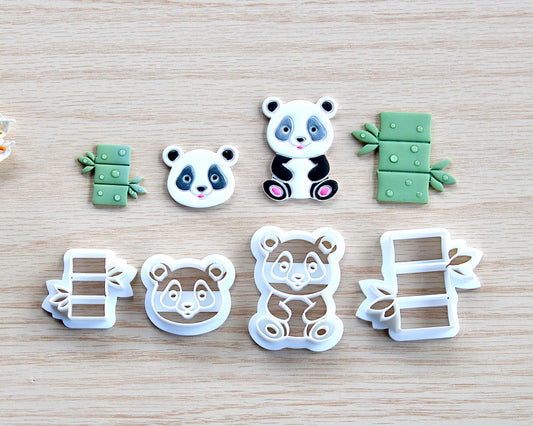 Panda and Bamboo Cutter Set