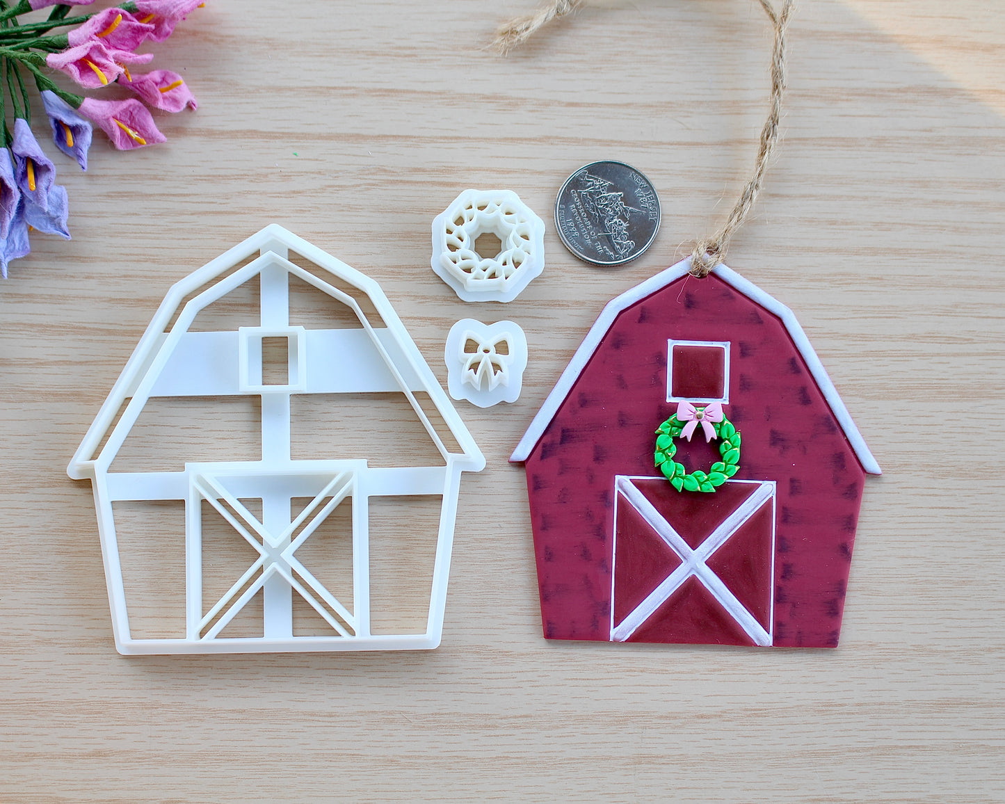 Christmas Barn Ornament Cutter Set