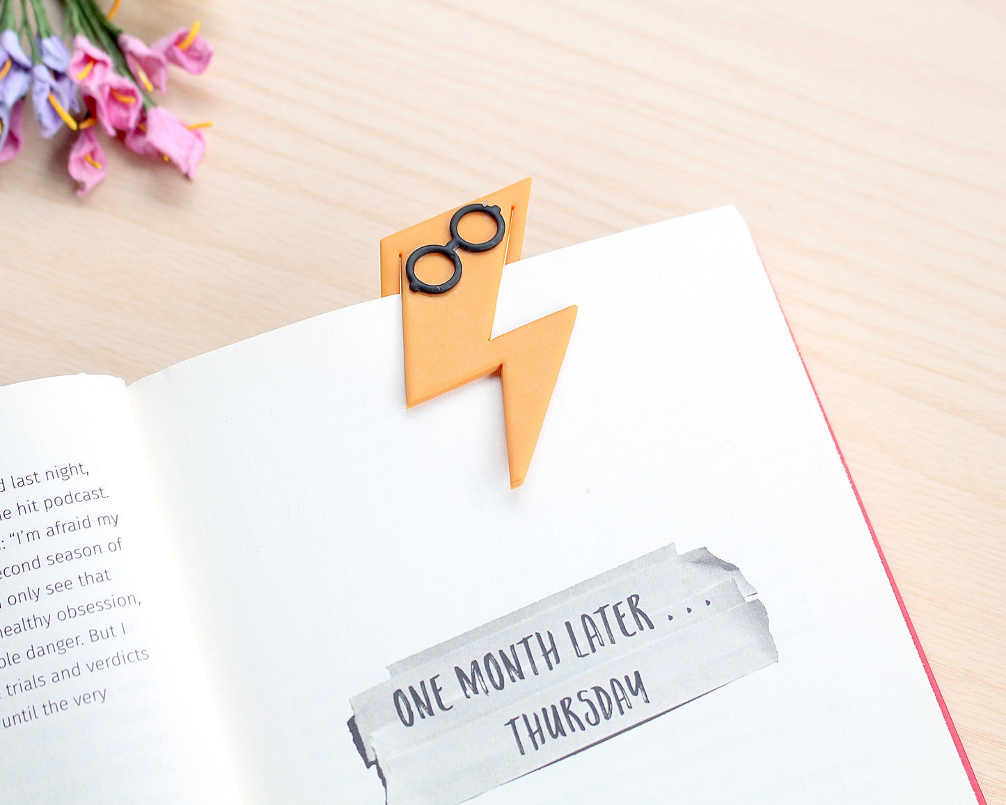 thunderbolt wizard bookmark polymer clay cutter | ornament polymer clay cutter