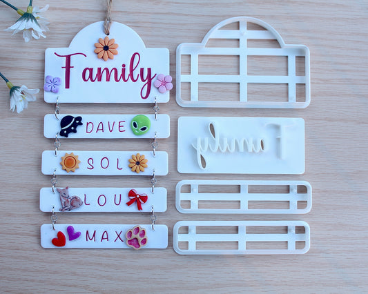 Stackable Name Sign Cutter Set