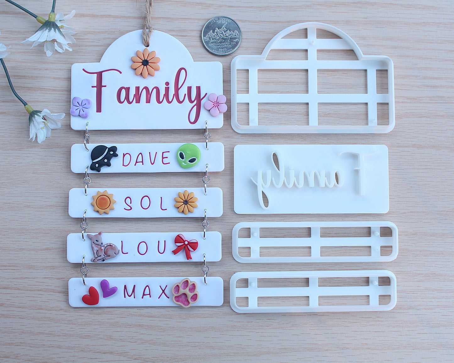 Stackable Name Sign Cutter Set