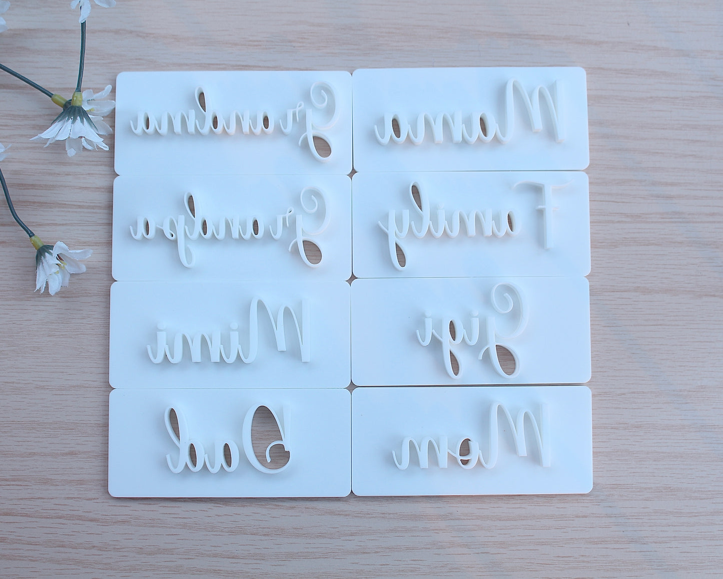 Stackable Name Sign Cutter Set