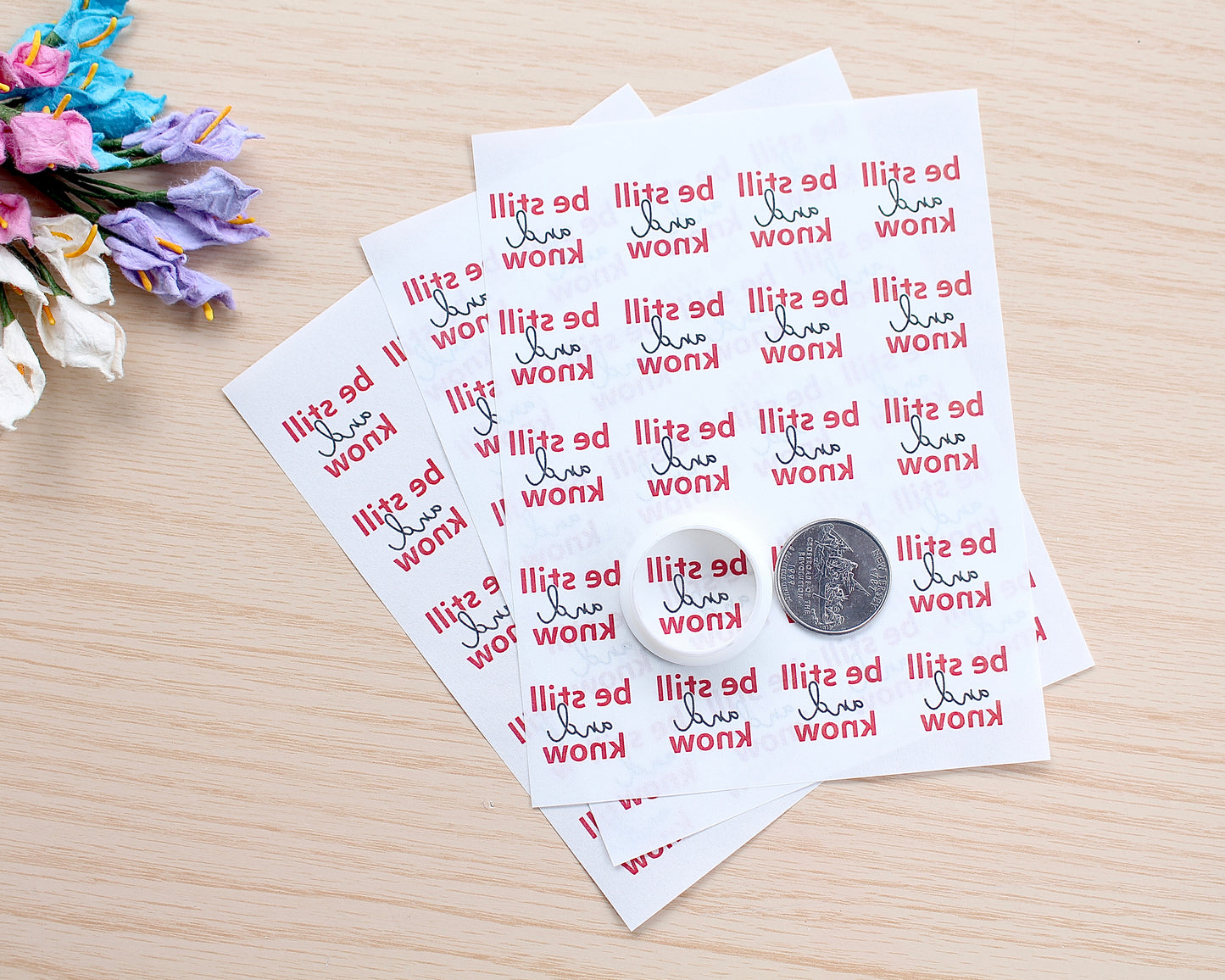 Bible Verse  Water Soluble Transfer Paper