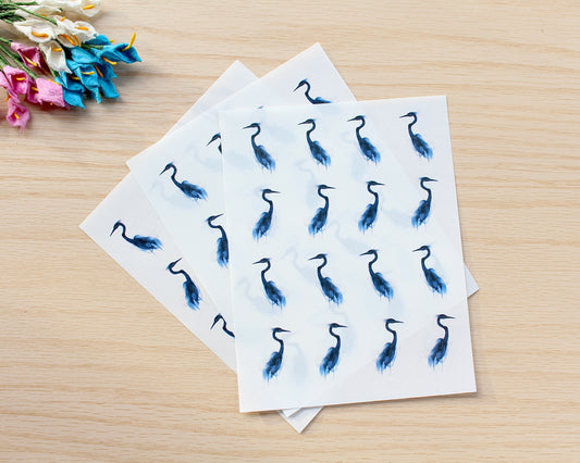 Blue Heron Water Soluble Transfer Paper