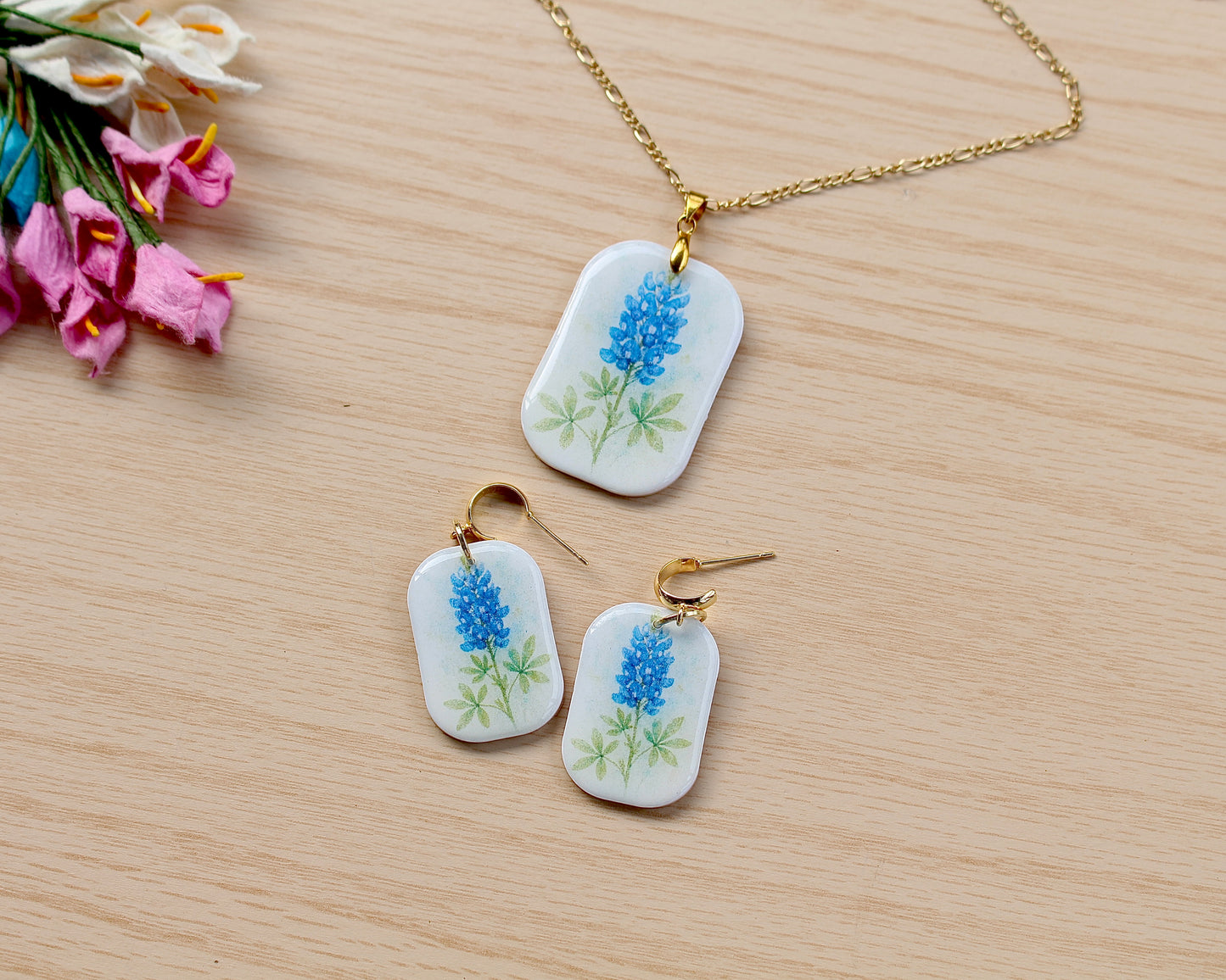 Bluebonnet Flower Water Soluble Transfer Paper