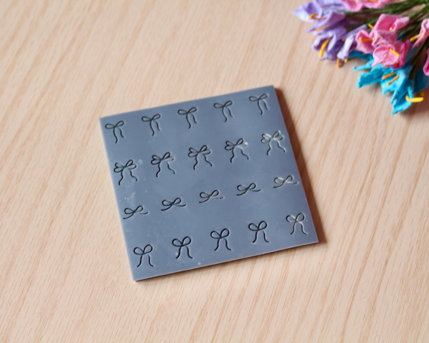 bow element baking mat polymer clay cutter