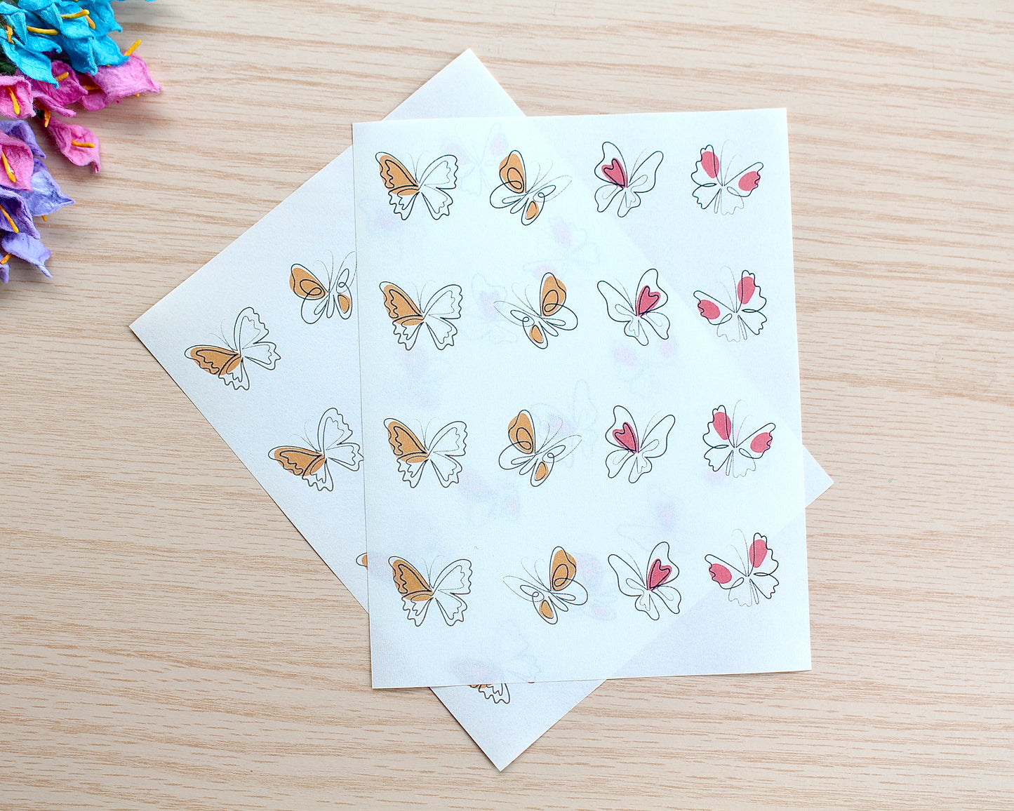 Butterfly transfer paper