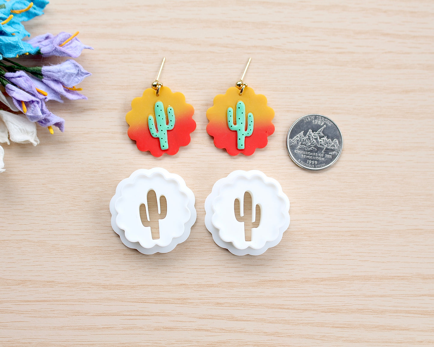 cactus polymer clay cutter