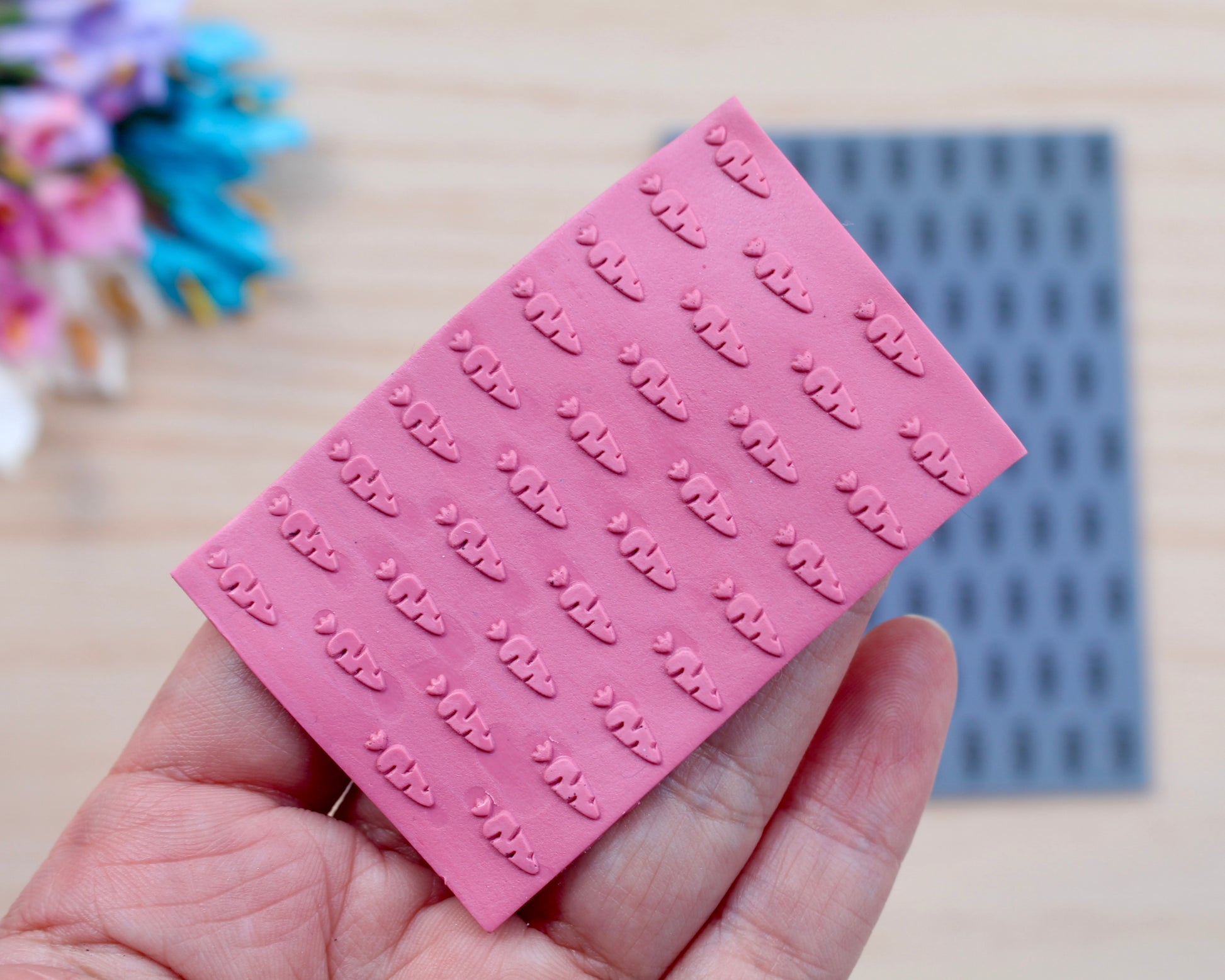 Carrot rubber texture mat