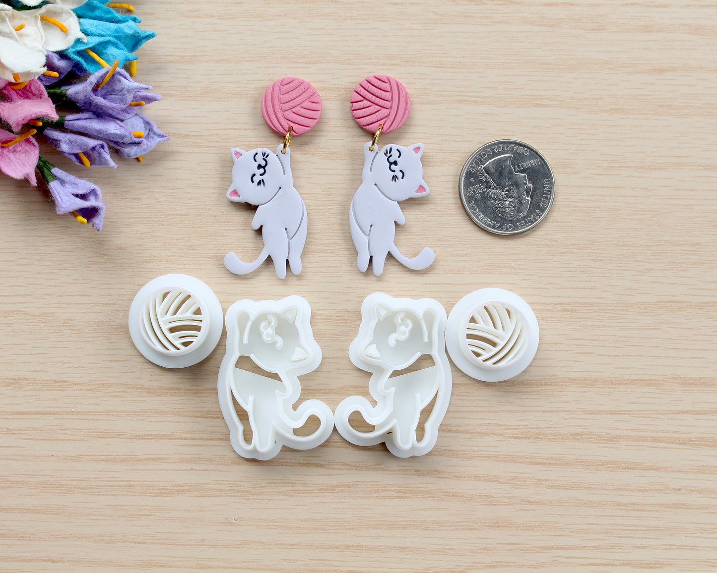 Cat & Yarn Cutter Set