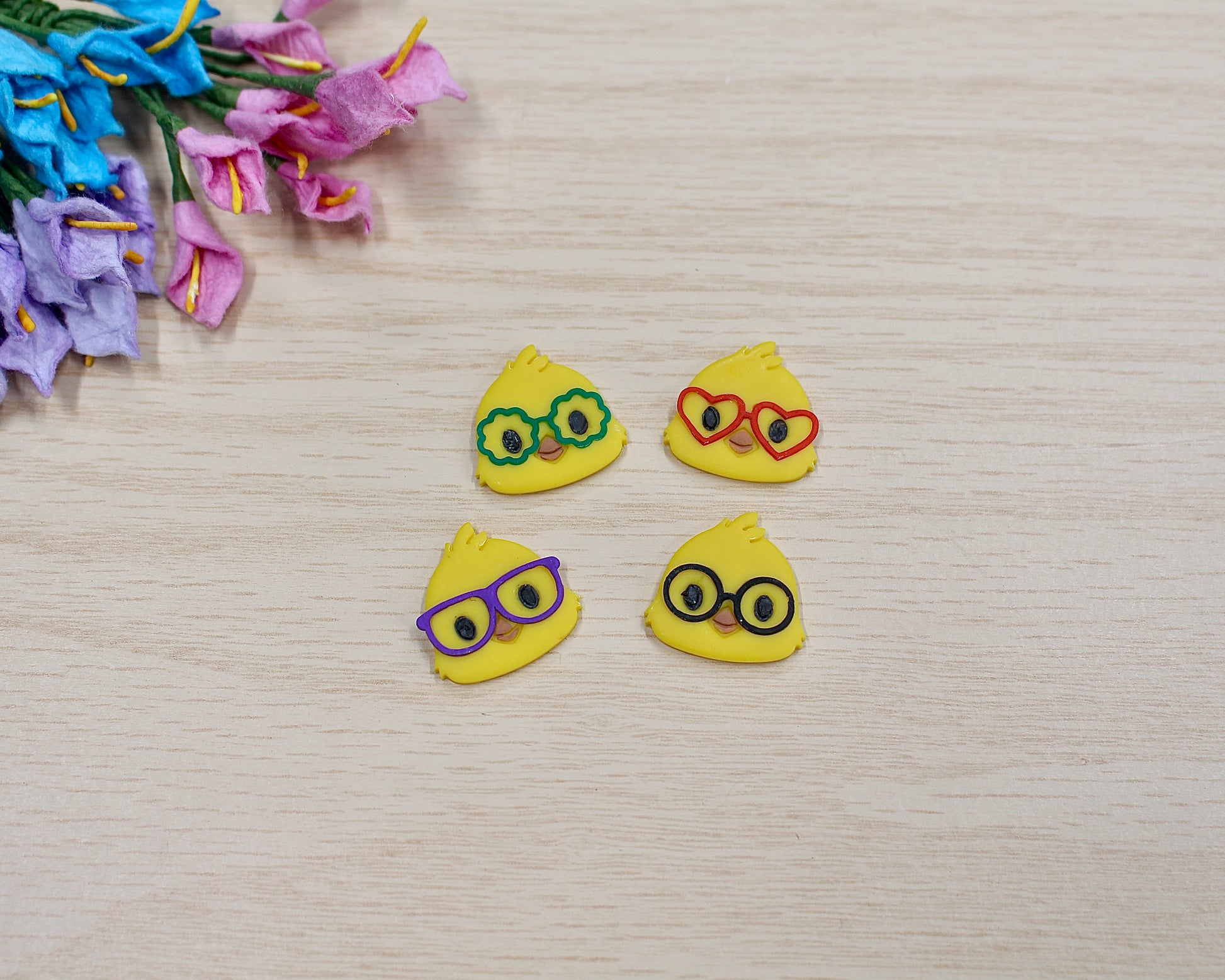 baby chick head polymer clay cutter