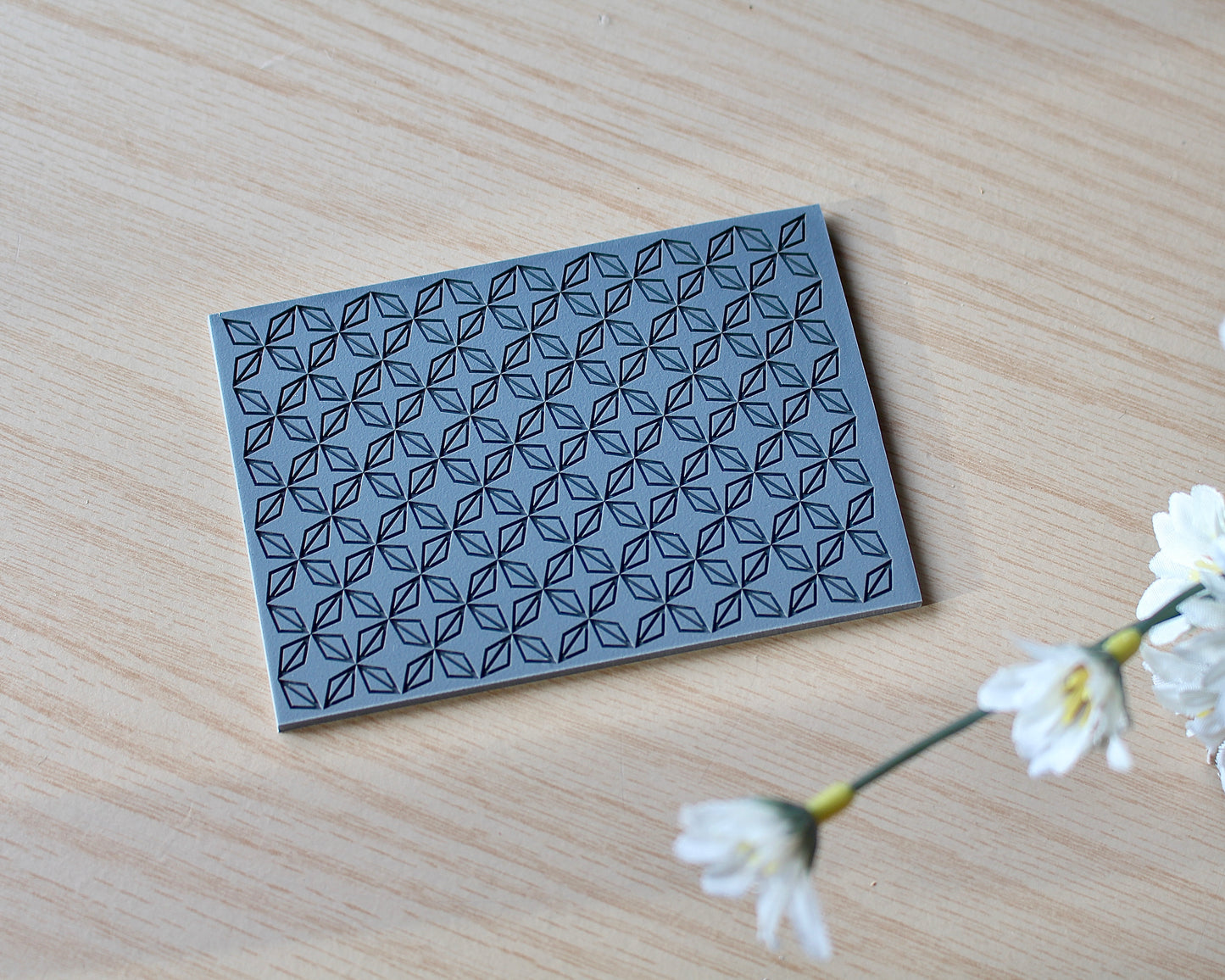 geometric star lattice texture mat polymer clay cutter