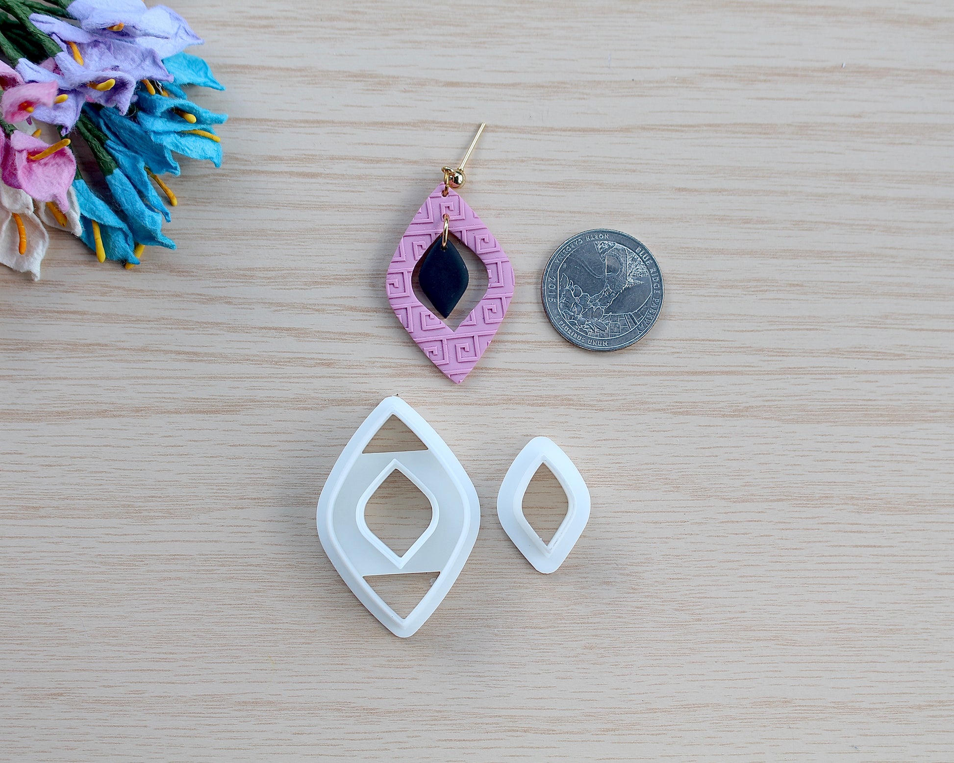 Droplet Dangle polymer clay cutter set