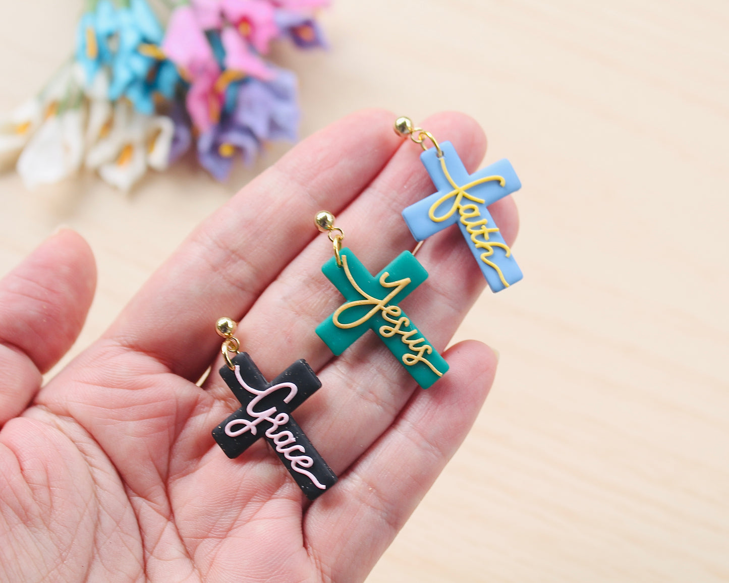 Grace, Jesus, Faith Sentiment Element Baking Mat