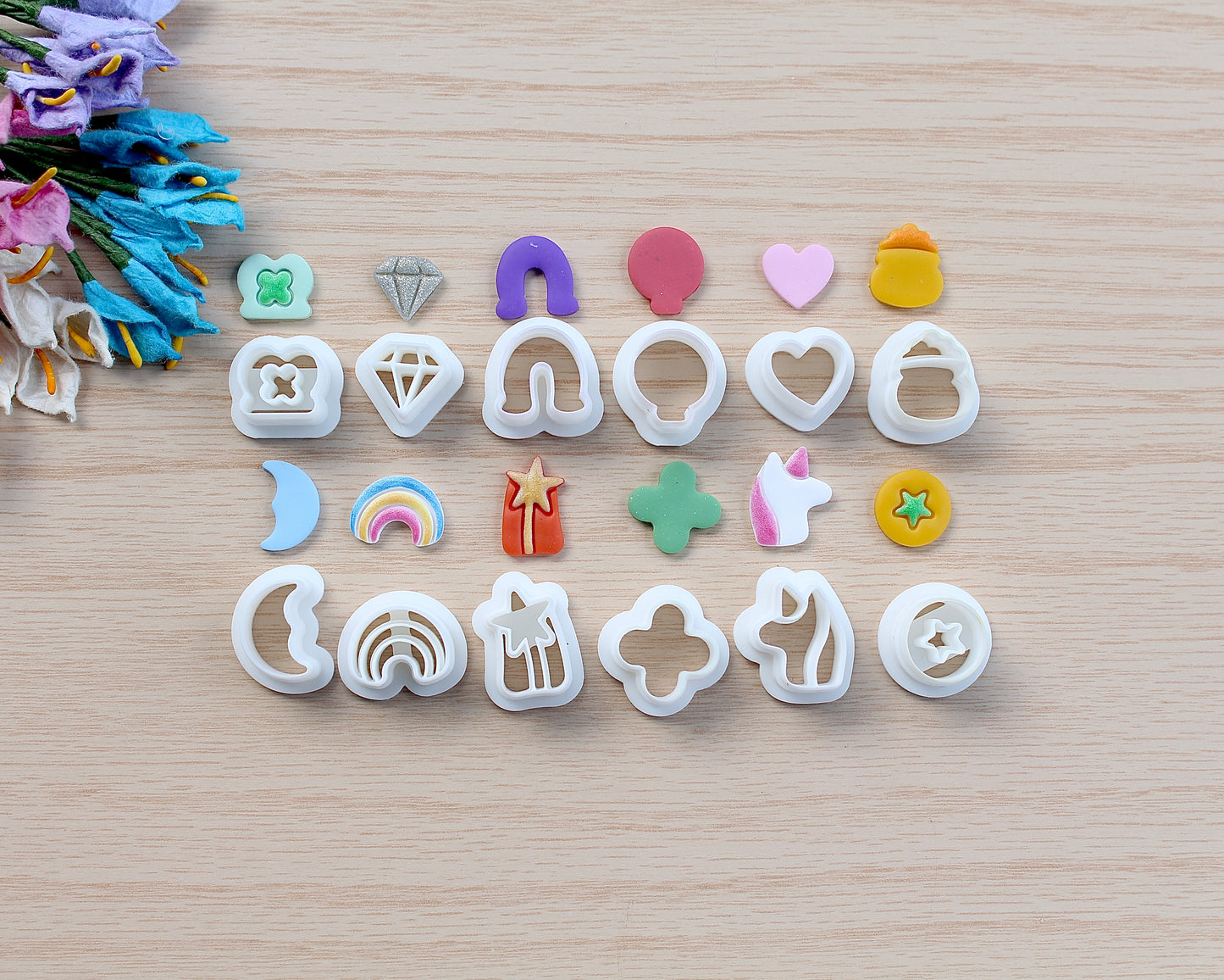 St Patrick Day lucky charm polymer clay cutter