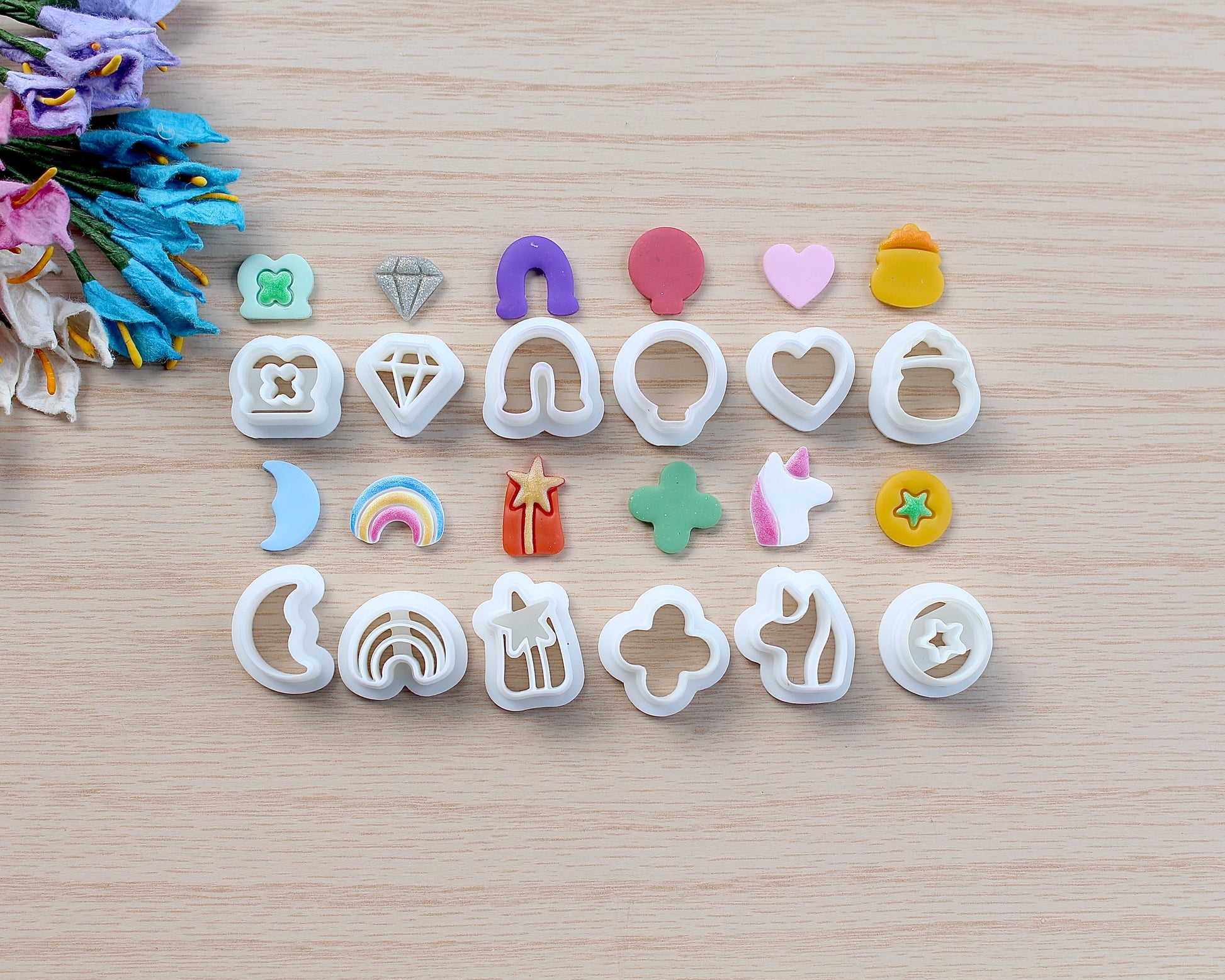 St Patrick Day lucky charm polymer clay cutter