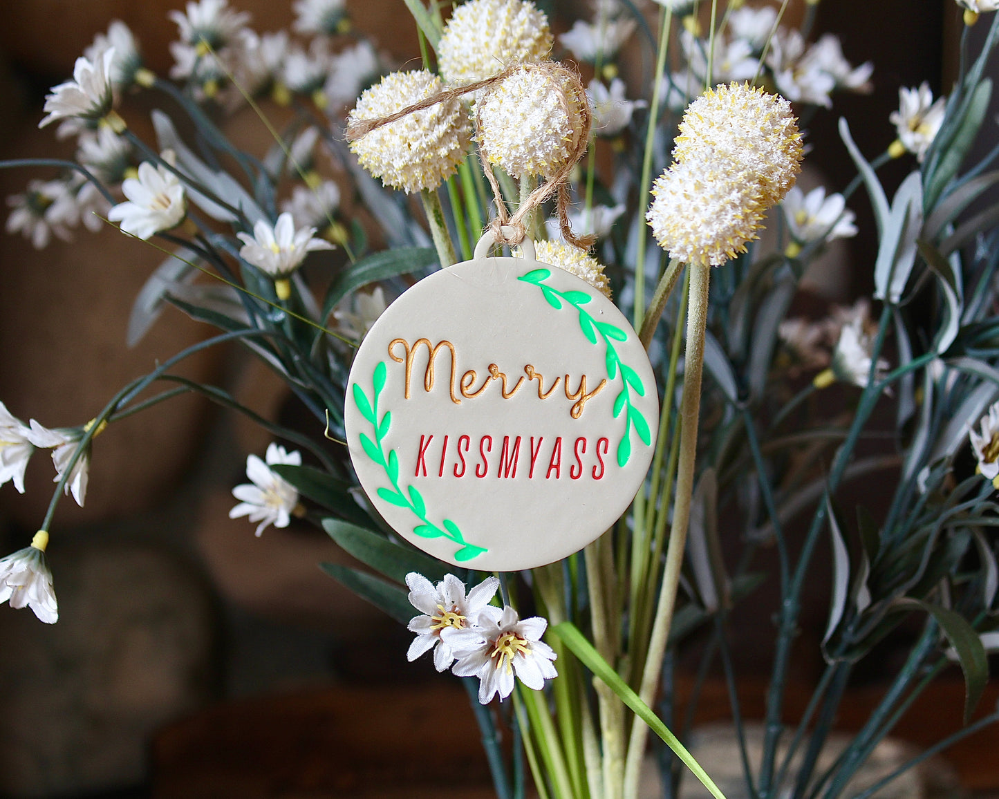 Merry KISSMYASS Ornament Cutter