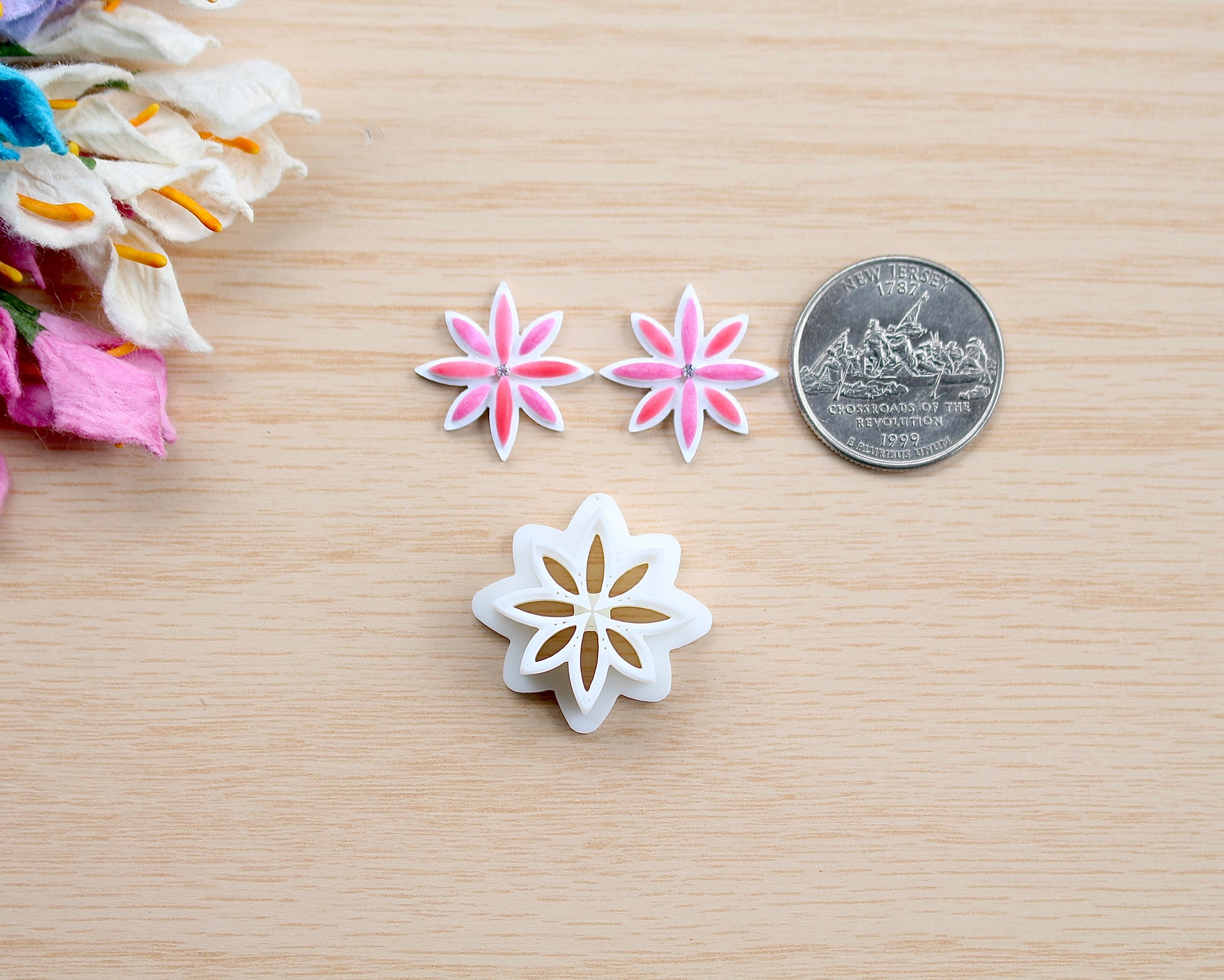 Mini flower stud cutter