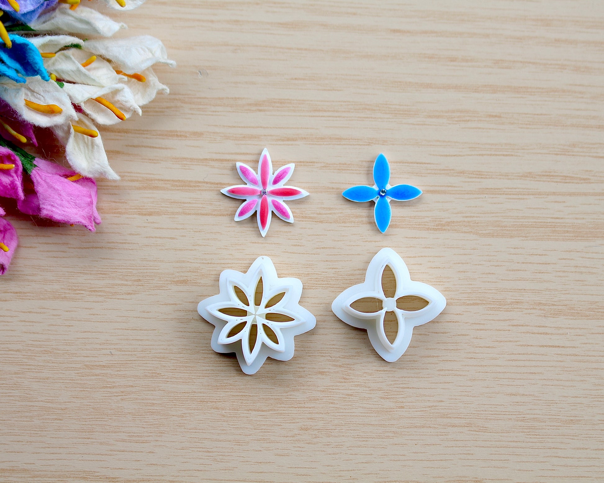 Mini flower stud cutter