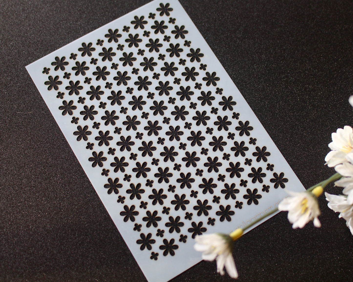 Nordic Folk Flower Mylar Stencil