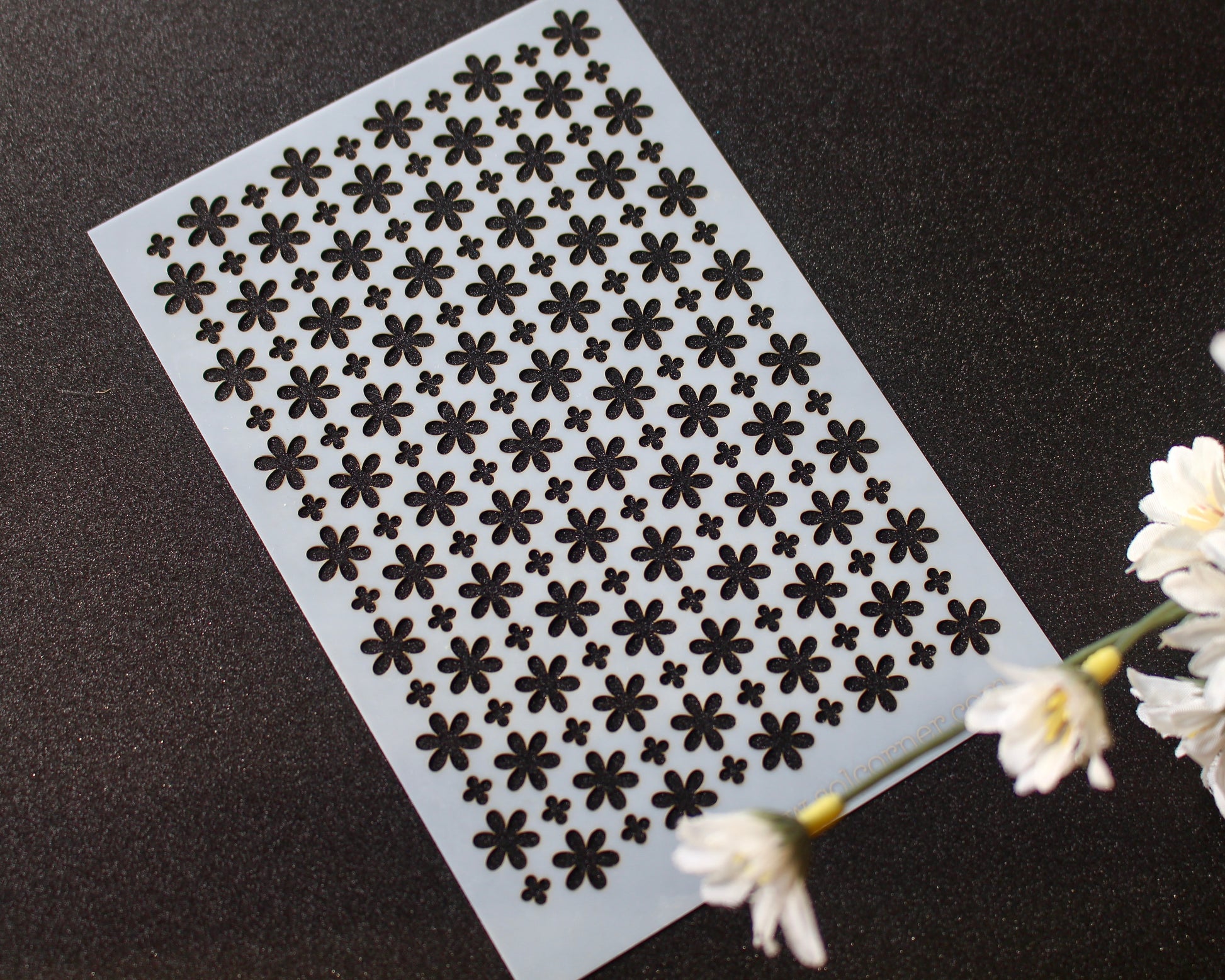 Nordic Folk Flower Mylar Stencil