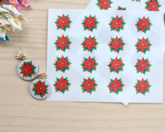 Poinsettia Transfer Paper