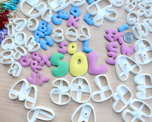 Puffy Alphabet  Clay Cutter